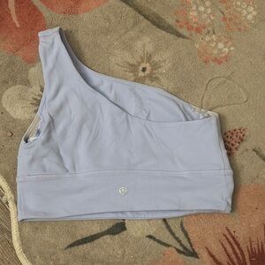 lululemon athletica Light Blue One-Shoulder Top size 8